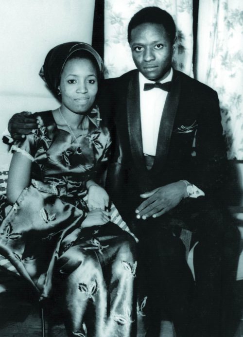 Shehu Musa Yar’Adua with Hajiya Binta Yar’Adua