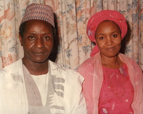 Shehu Musa Yar’Adua with Hajiya Binta Yar’Adua