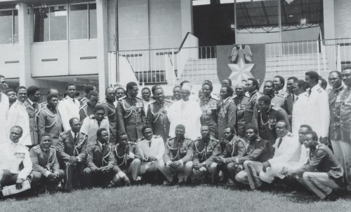 The Outgoing Military Government. Captured on October 1, 1979, marking the formal handover of power to a democratically elected civilian administration