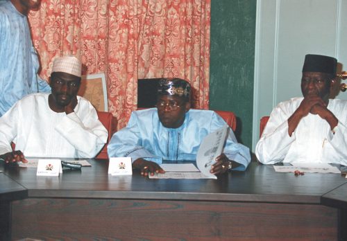 Governor Makarfi, Governor Tinubu and Honourable Tony Anenih