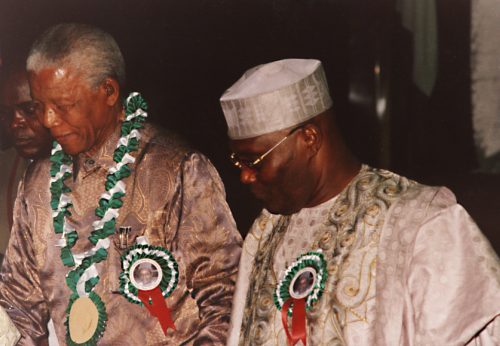 President Nelson Mandela and Vice President Atiku Abubakar