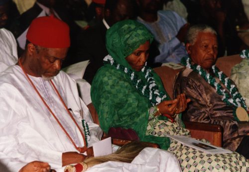 Senator Chuba Okadigbo, Hajia Binta Yar’Adua and President Nelson Mandela