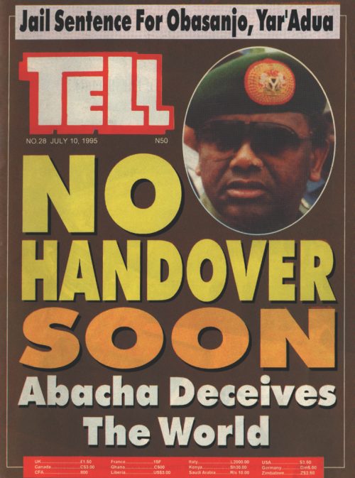 Tell magazine headline after the arrest of Shehu Musa Yar’Adua and Olusegun Obasanjo
