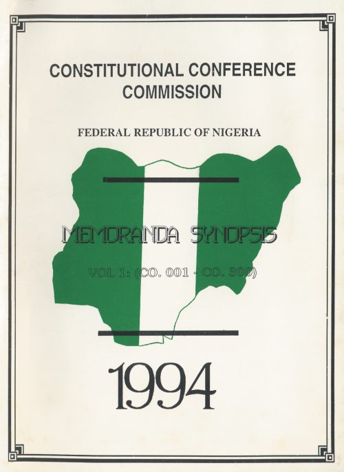 National Constitutional Conference, 1994 publication