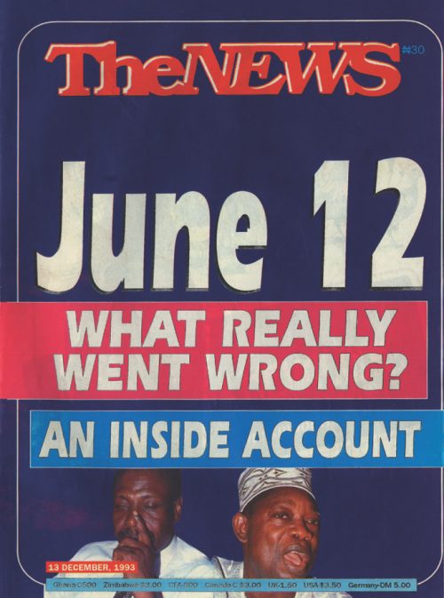 TheNews magazine headline on annulment of June 12 election