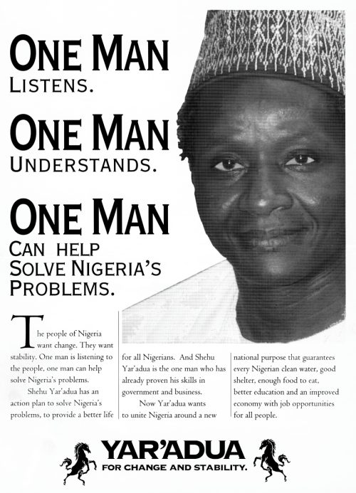 Shehu Musa Yar’Adua – Presidential Campaign Poster
