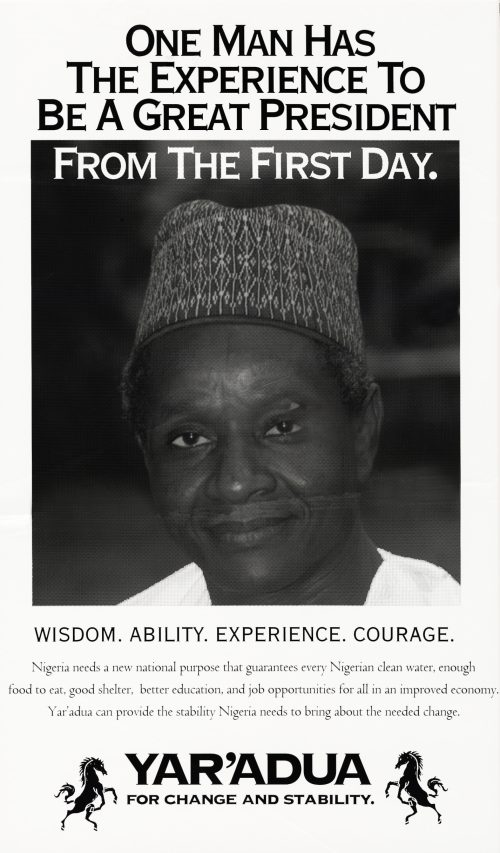 Shehu Musa Yar’Adua – Presidential Campaign Poster