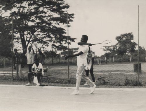 Shehu Musa Yar’Adua Playing badminton