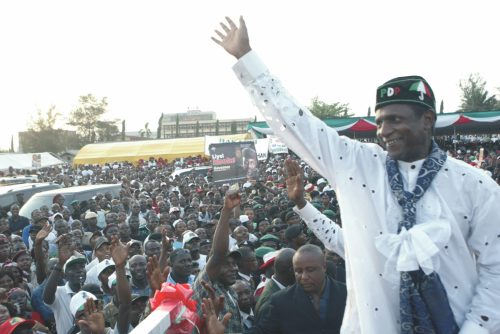 His Excellency Umaru Musa Yar’Adua during a Presidential Campaign Rally